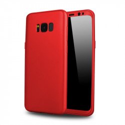 Samsung Galaxy S8 Plus TPU Full Cover Hybrid Case (Red)